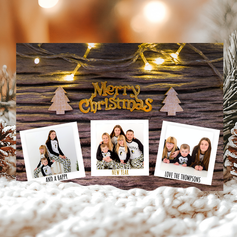 FLAT Xmas Cards From Children, Christmas Photo Cards