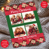 a christmas card with four pictures of children