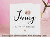 Personalised 40th Birthday Card - Celebrate 40 Today with Custom Balloon Design - Special Milestone Forty Greeting