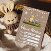 Winnie The Pooh Classic Pooh Bear 1st Year Milestone Cards - Blue Baby Boys Keepsake