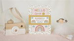 Vintage Rainbow Boho Milestone Cards - Baby Girl Keepsake