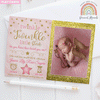 FLAT Twinkle Twinkle Baby Girl Thank You Cards